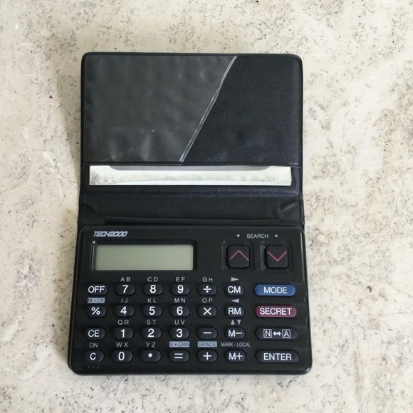 Tech 2000 Pocket Calculator Black - Picture 1 of 9